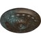 Ekena Millwork Flower Spiral Ceiling Medallion (Fits Canopies up to 2"), 12 1/4"OD x 2 1/4"P, Bronze Blue Patina CM12FLBBS - alternate 5